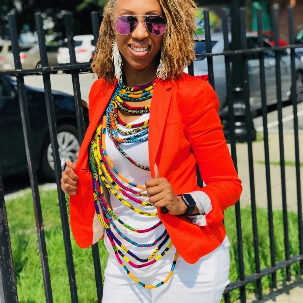 MultiColor- African necklace looks great with everything 🥂 - Picture 1 of 1
